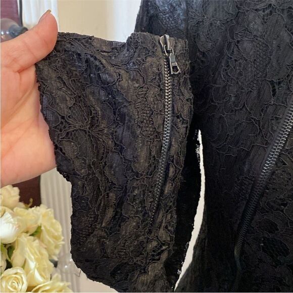 Alexis Elegant Black Lace Women's Jacket, S - Picture 5 of 11